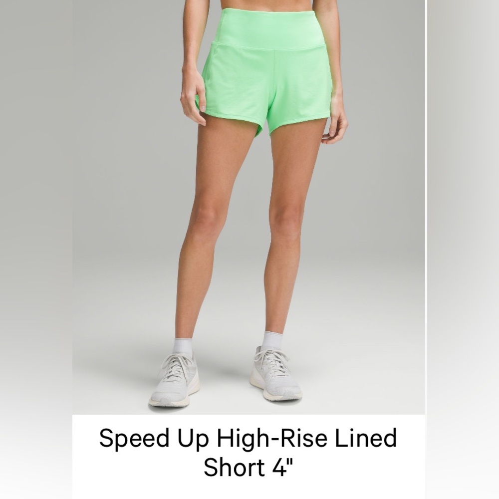 Lululemon green shorts 
Size 4